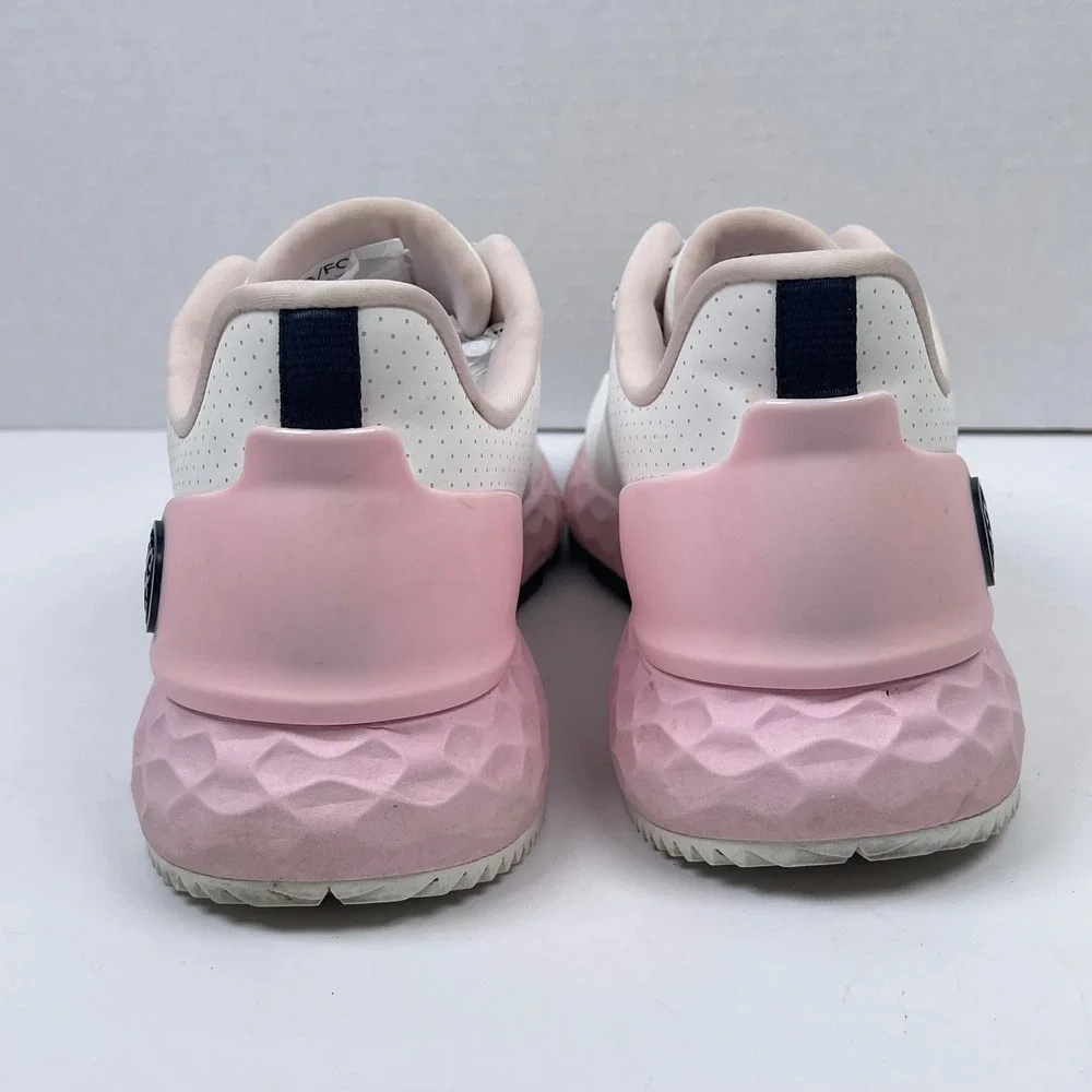 G/FORE MG4+ Golf Shoes Women 9.6 Snow White Blush Pink Spikeless Perforated